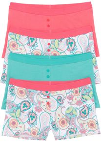 Lot de 4 boxers femme - blanc - taille 38/40 (S) avec coton - bonprix