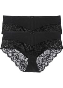 Lot de 2 culottes - noir - taille 46/48 (L) - bonprix
