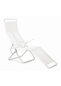 Chaise longue Altorfer Outdoor Embru Blanc RAL 9016