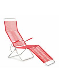 Chaise longue Altorfer Outdoor Embru Rouge trafic RAL 3020
