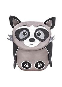 Belmil® Kindergartenrucksack Mini Animals Raccoon Kunstfaser grau/schwarz