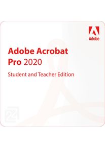 Adobe Acrobat Pro 2020 Student and Teacher Edition Win Mac