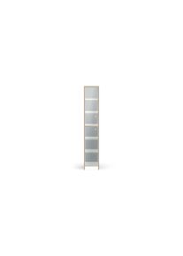 Pickawood Meuble rangement avec porte en verre Mélaminé premium