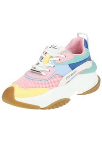 Steve Madden Dames Sneakers laag 'Belissimo' geel / lichtgrijs / mintgroen / pink / zwart 36