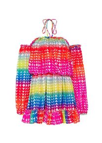 NOCTURNE Dames Jurk blauw / pink / rood / wit 34