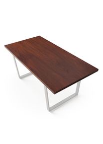Blumfeldt Bearsdon Étkezőasztal | modern loft asztal rétegelt lemez felülettel | 180 x 90 cm | teakfa megjelenés | konyhába és étkezőbe | megfelel az európai szabványoknak