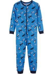 Lapset Pyjamahaalari, sininen, 128/134, 100% puuvilla, bonprix
