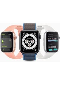 Apple Watch Series 6 Aluminium 44 mm (2020) | GPS | blau | Sportarmband schwarz