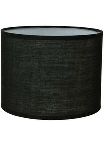 Licht-Erlebnisse - Abat-jour en tissu noir au design moderne dans le style scandinave pour lampe de table E14 H:13 cm - Noir - Noir