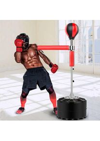 Senderpick - Stand de boxe 120-190 cm,Sac de frappe à hauteur réglable pour adultes et enfants, autoportant pour entraînement de boxe, karaté et