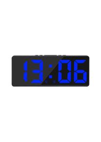 Odipie - Grande horloge murale numérique intelligente app Control Time/Date/&Sound Activate & Countdown Function Stepless Brightness & Volume Alarm