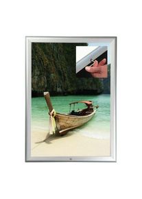 M&t Displays - Cadre clic clac Snap Frame verrouillable - aluminium