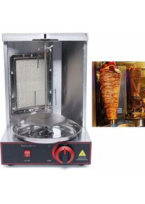 Gojoy - Döner Grill Machine à Gaz Machine à Griller Inox Vertical Broiler Gas Grill Döner Gyros Grill Table Inox Grill Machine Machine a Kebab Broche