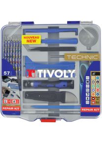 Tivoly - Coffret de 57pcs Ouverture/Réparation de Smartphone/Appareils Electriques/Electroniques