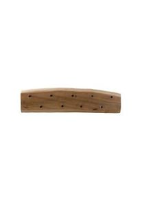 SIT-MÖBEL SIT Möbel perchero de pared | 9 ganchos | acacia con borde de árbol natural | ganchos negros | A 99 x P 5,6 x A 22,5 cm | 13074-01 | serie ALBERA