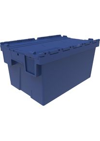 Stapelbak voor meermalig gebruik, l x b x h = 600 x 400 x 310 mm, unikleuren, blauw