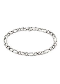 Bruno Banani Edelstahlarmband »Schmuck Geschenk Armkette Figarokette breit Silberfarben«