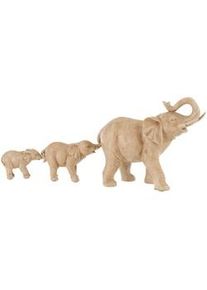 Dekoelefant , Beige , Kunststoff , Elefant , Elefant , 54x23x12 cm , stehend , Dekoration, Dekofiguren & Skulpturen, Dekotiere