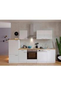 respekta Küchenblock , Weiß , Metall , 2,1 Schubladen , nur wie online abgebildet bestellbar , 280 cm , links aufbaubar, rechts aufbaubar , Küchen, Küchenblöcke, Küchenzeilen