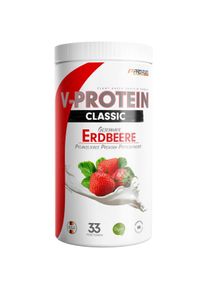 ProFuel veganes V-Protein Pulver, 1000 g Dose, Erdbeere