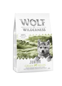 1kg Junior "Green Fields", agneau pour chiot Wolf of Wilderness - Croquettes pour Chien