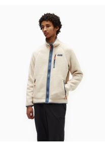 Patagonia Retro Pile Jacket - Dark Natural w/Utility Blue