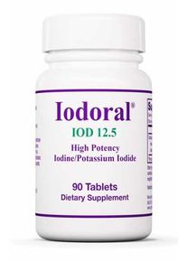 Optimox Corporation, Iodoral (Jod und Kaliumiodid), 12,5mg, 90 Tabletten [3.990,00 EUR pro kg]