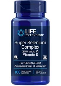 Life Extension, Super Selenium Complex 200mcg, Vitamin E, 100 Veg. Kapseln [545,00 EUR pro kg]