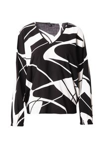 comma, COMMA Dames Blouse zwart / wit XXS-XS