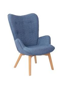 CLP Poltrona Soggiorno Durham In Tessuto blu