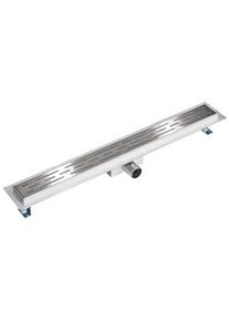 TecTake canaletta di scarico per doccia in acciaio inox - 70 cm - 401272