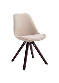 CLP Sedia Toulouse Square in tessuto crema