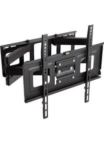 TecTake Supporto da parete per monitor 32-55" inclinabile girevole doppio braccio - nero - 400968
