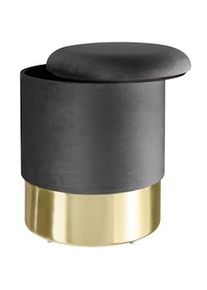 TecTake Sgabello Sarina - grigio scuro - 403956