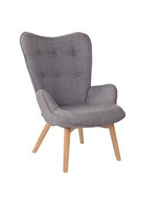 CLP Poltrona Soggiorno Durham In Tessuto grigio
