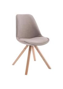 CLP Sedia Toulouse Square in tessuto taupe