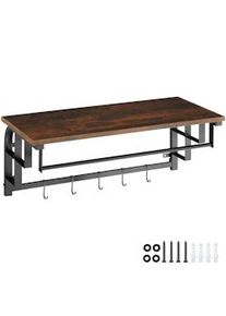 TecTake Armario colgante Westwood - Madera industrial oscura, rústica - 404433