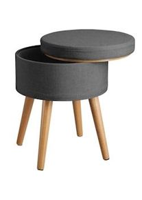 TecTake Sgabello Yara - grigio scuro - 403970