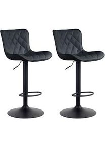 CLP Sgabello Emma Bar Set di 2 nero