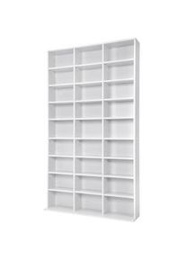 TecTake Estantería Christel 180x102x23,5cm - blanco - 401703