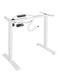 TecTake Estructura para mesa - eléctrica y ajustable en altura 85-129x65x71-121cm - blanco - 403000