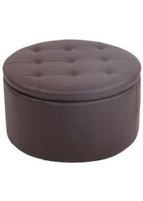 CLP Pouf Tondo Contenitore Evora marrone