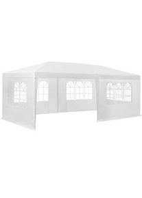 TecTake Padiglione Vivara 6 x 3 m con 5 pezzi laterali - bianco - 404816