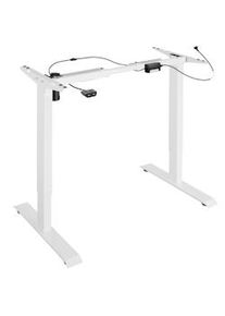 TecTake Estructura para mesa - eléctrica y ajustable en altura 85-129x65x71-121cm - blanco - 403002
