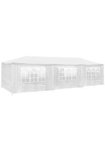 TecTake Padiglione Elasa 9 x 3 m con 8 pezzi laterali - bianco - 404821