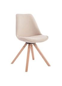 CLP Sedia Toulouse Square in tessuto crema