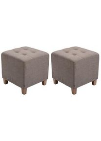 CLP Set di 2 sgabelli Pharaoh taupe
