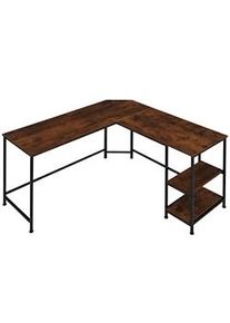 TecTake Scrivania Hamilton 138 x 138 x 75,5 cm - industriale scuro - 404231