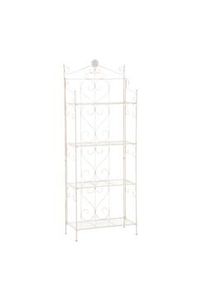 CLP Estantería Plegable Decorativa Lenja Crema antiguo