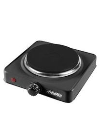 Mesko MS 6508 Fornello elettrico, regolatore di temperatura, compatto, viaggio, campeggio 154, 1000W, Nero